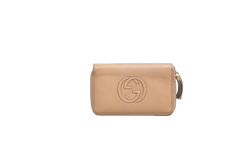 GUCCI WALLET SOHO ZIPPER BEIGE