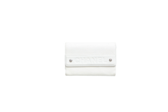 CHANEL WALLET DISTRESSED BI-FOLD COIN WHITE