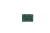 BOTTEGA CARD HOLDER BI-FOLD INTRECCIATO MOSS GREEN