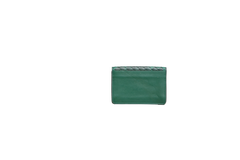 BOTTEGA CARD HOLDER BI-FOLD INTRECCIATO MOSS GREEN