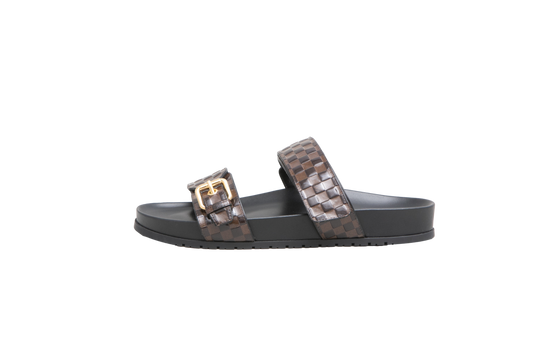 LV MULE FLAT BOM DIA MONOGRAM VERNIZ - 39 BR