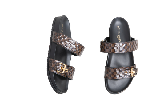 LV MULE FLAT BOM DIA MONOGRAM VERNIZ - 39 BR