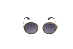 GUCCI RUTHENIUM ROUND GREY E GOLDEN
