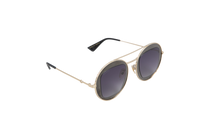 GUCCI RUTHENIUM ROUND GREY E GOLDEN