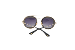 GUCCI RUTHENIUM ROUND GREY E GOLDEN