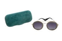 GUCCI RUTHENIUM ROUND GREY E GOLDEN