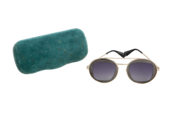 GUCCI RUTHENIUM ROUND GREY E GOLDEN