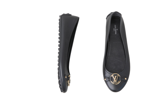 LV SAPATILHA BALLERINA OXFORD BLACK - 36 BR