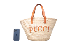 PUCCI BASKET TOTE STRAW LARGE NATURAL
