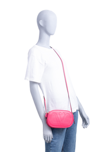 VALENTINO VLOGO CAMERA PINK CROSSBODY