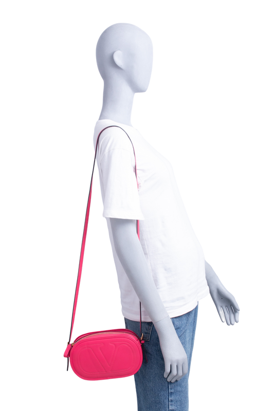 VALENTINO VLOGO CAMERA PINK CROSSBODY