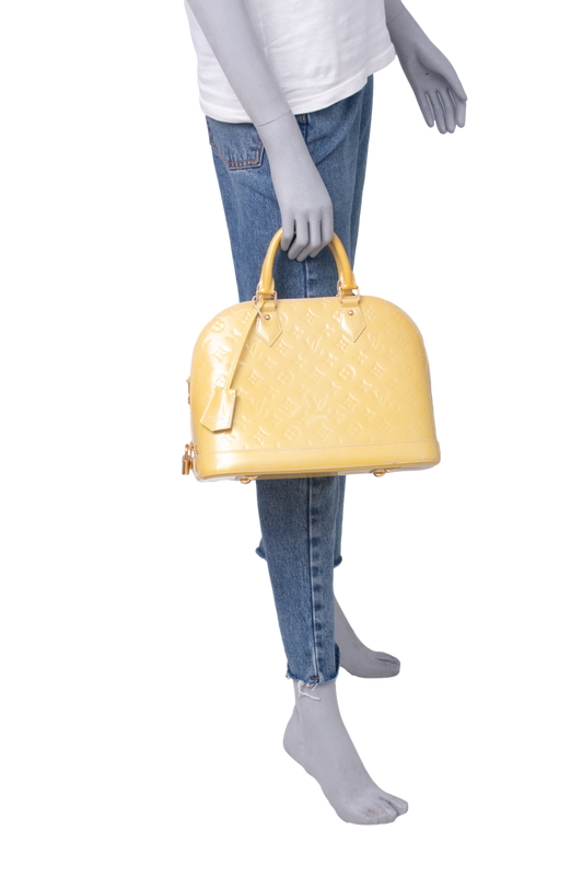 LV ALMA PM VERNIS YELLOW