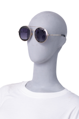 GUCCI RUTHENIUM ROUND GREY E GOLDEN