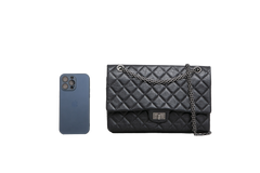 CHANEL 2.55 REISSUE 226 MEDIUM DF LAMBSKIN BLACK