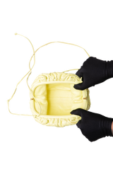 BOTTEGA MINI POUCH INTRECCIATO YELLOW PASTEL