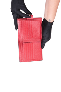 GUCCI WALLET BI-FOLD DOLLAR INTERLOCKING RED