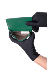 BOTTEGA CARD HOLDER BI-FOLD INTRECCIATO MOSS GREEN