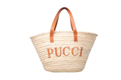 PUCCI BASKET TOTE STRAW LARGE NATURAL