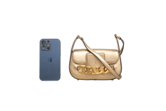 VALENTINO VLOGO CHAIN GOLD NAPPA