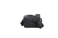 CHANEL MINI SATIN CAMERA CAMELIA BLACK