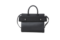 GIVENCHY HORIZON GRAINED SATCHEL BLACK