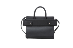 GIVENCHY HORIZON GRAINED SATCHEL BLACK