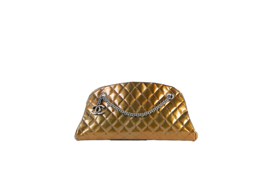 CHANEL MADEMOISELLE PATENT BRONZE