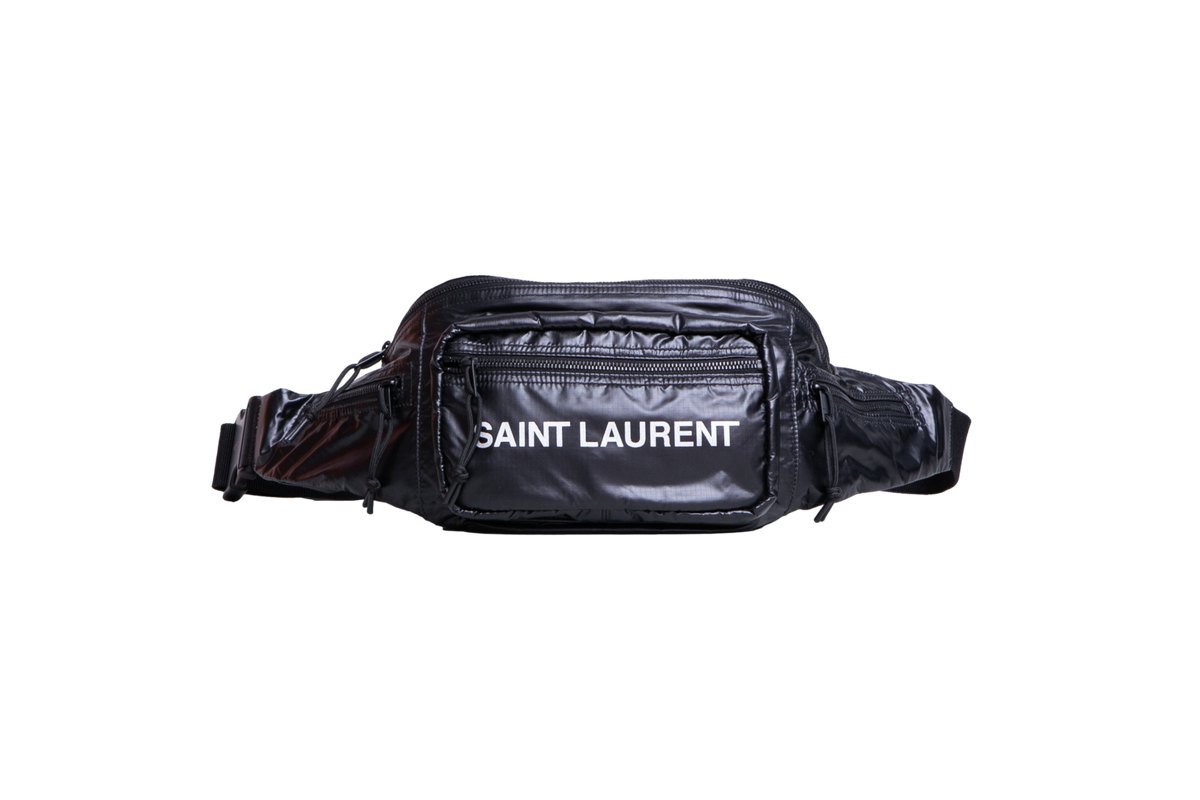 YSL NUX BELT BAG NYLON BLACK