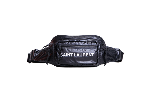 YSL NUX BELT BAG NYLON BLACK