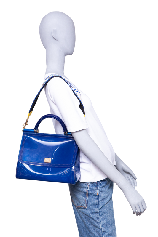 DG MISS SICILY MEDIUM PVC ROYAL BLUE