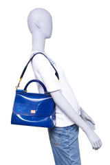 DG MISS SICILY MEDIUM PVC ROYAL BLUE