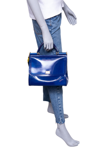 DG MISS SICILY MEDIUM PVC ROYAL BLUE