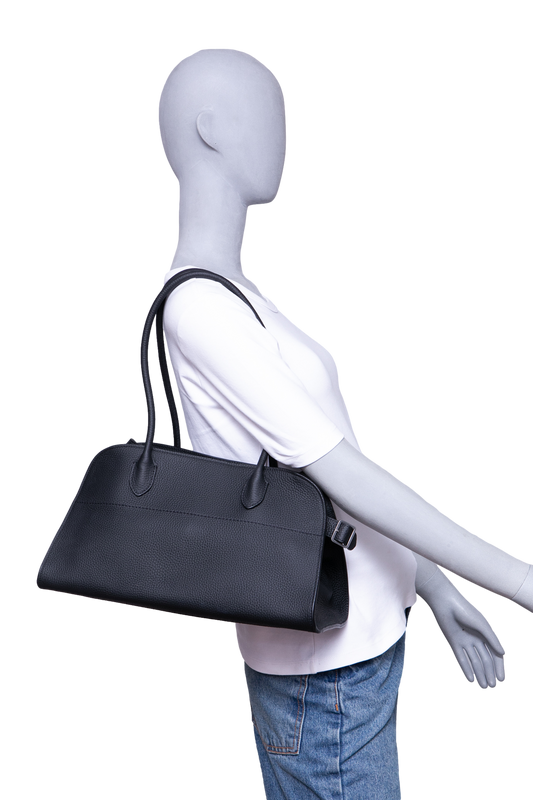 THE ROW MARGAUX SHOULDER 12 BLACK