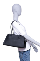 THE ROW MARGAUX SHOULDER 12 BLACK