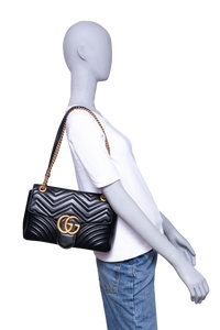 GUCCI GG MARMONT MEDIUM BLACK
