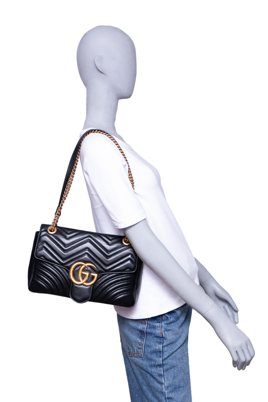 GUCCI GG MARMONT MEDIUM BLACK