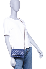 CHANEL WOC CLASSIC LAMBSKIN BLUE