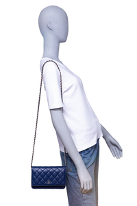 CHANEL WOC CLASSIC LAMBSKIN BLUE