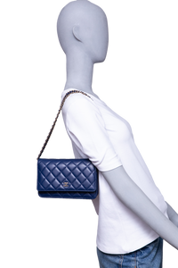 CHANEL WOC CLASSIC LAMBSKIN BLUE
