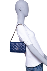 CHANEL WOC CLASSIC LAMBSKIN BLUE