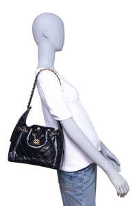 CHANEL 25 SMALL SHINY CRUMPLED CALFSKIN