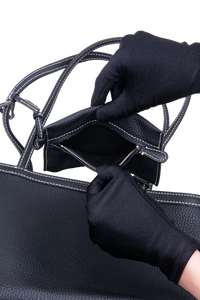 THE ROW PARK THREE MEDIUM EW LEATHER BLACK