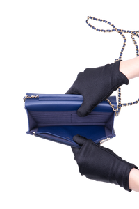 CHANEL WOC CLASSIC LAMBSKIN BLUE