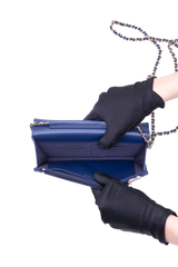 CHANEL WOC CLASSIC LAMBSKIN BLUE
