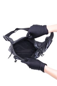 YSL NUX BELT BAG NYLON BLACK