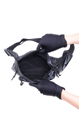 YSL NUX BELT BAG NYLON BLACK