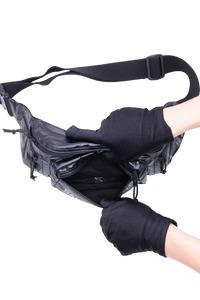 YSL NUX BELT BAG NYLON BLACK