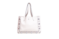 VALENTINO NEELCOTE MEDIUM STUDDED LEATHER IVORY