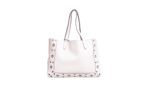 VALENTINO NEELCOTE MEDIUM STUDDED LEATHER IVORY