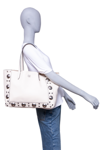 VALENTINO NEELCOTE MEDIUM STUDDED LEATHER IVORY